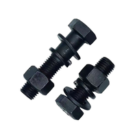 Boulons M20 M24 M26 M28 M30 en oxyde noir de grade 8, sur mesure, longueur personnalisée de 100 mm à 300 mm, boulons hexagonaux de 5/8 pouces