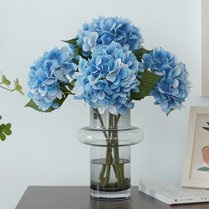 Flor de Hortensia Artificial de Tallo Único, Flor de Seda con Tacto Natural, Decoración para Bodas y Hogar, Blanca, Rosa, Azul - Product Image 3