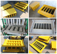 Fabriqué en chine QTJ4-25 machine à briques à emboîtement automatique pressage btc brique eco maquinas ciment sable bloc de béton
