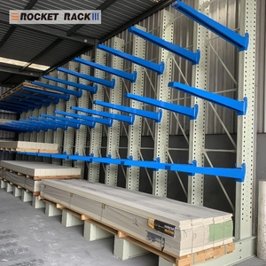 رفوف كانتيليفر صناعية فولاذية شديدة التحمل قابلة للتعديل ومتينة وقابلة للتخصيص لتخزين الأخشاب والأنابيب في المستودعات - Product Image 5