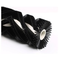 Brosse de nettoyage industrielle personnalisée pour voirie, brosse principale à poils en fil de laiton, balayeuse à rouleaux pour routes, support OEM, matériau PP/Nylon