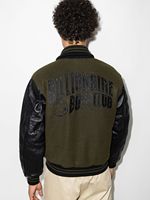 Veste de style baseball de haute qualité avec manches en cuir Blouson aviateur personnalisé brodé
