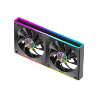 Ventilateur de refroidissement pour boîtier d'ordinateur Gamer-X CD, extérieur, 12 cm, silencieux, roulement fluide, ARGB, 4 broches PWM, 64,8 CFM, 50 000 heures, pour jeux