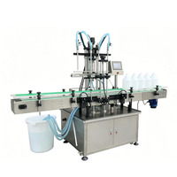 Remplisseuse électrique servo-hydraulique entièrement automatique Zhongjie 42L à quatre têtes avec pompe à engrenages pour applications boisson et chimiques