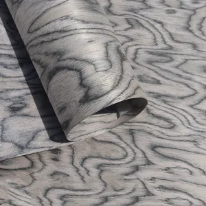 Hot Selling Natural Black Walnut <strong>Wood</strong> <strong>Veneer</strong> Flexible <strong>Burl</strong> and Engineered <strong>Wood</strong> Sheet European Design Style - Product Image 2