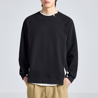 Paradis en peluche personnalisé de qualité supérieure, sweats à capuche doublés flous et à manches raglan pour hommes style luxueusement confortable et pelucheux