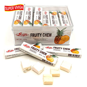 Chewing-gum naturel halal en forme de blocs, emballage blister, 7 saveurs fruitées, pas cher - Product Image 1