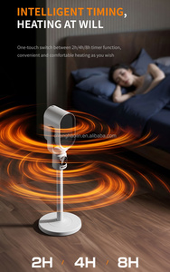 Ventilateur de <span class=keywords><strong>chauffage</strong></span> rapide PTC à double usage (air froid/chaud) pour bureau et maison, sur pied, rétractable, avec minuterie et télécommande - Product Image 3