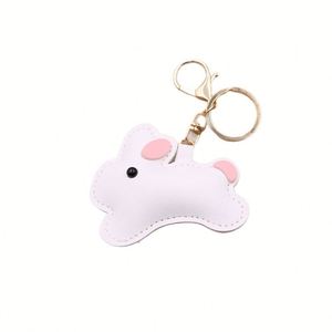 Kawaii Bunny Keychain Soft Rabbit <b>Ring</b> Car <b>Key</b> Holder Fashion <b>Bag</b> Charm for Women & Girls - Product Image 2