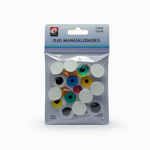 Ojos en plastique faits à la main de 2 cm avec yeux colorés, fournitures d'artisanat - Product Image 2