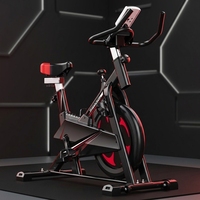 Vélo de spinning, vélo d'exercice pour la maison, vélo statique avec transmission par courroie silencieuse, capacité de charge maximale de 120 kg, exercice en intérieur