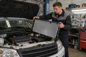 <span class=keywords><strong>Radiateur</strong></span> d'eau automobile OE 2190-1301012 compatible avec VAZ 2191 (MT) – Pièces du système de refroidissement du moteur avec processus d'expansion des tubes - Product Image 3