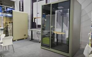 Cabina <span class=keywords><strong>de</strong></span> Oficina Insonorizada, Cabina Acústica Móvil y Silenciosa, Cabina <span class=keywords><strong>de</strong></span> Trabajo Modular con Privacidad, Cancelación <span class=keywords><strong>de</strong></span> <span class=keywords><strong>Ruido</strong></span> para Reuniones y Grabaciones - Product Image 4