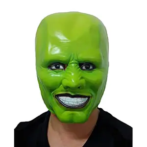 Cosplay Kostum Topeng Hijau Dewasa Fancy Dress Masker Pesta Halloween Fancy Dress