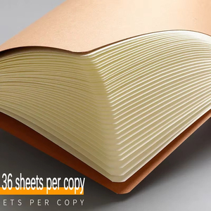 Cahier de composition à couverture kraft personnalisée avec logo sur mesure pour étudiant - Product Image 5
