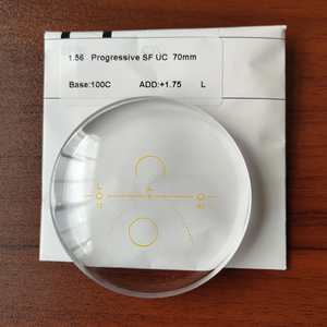 Objectif optique demi-fini progressif cr39 1.499 1.56, objectif uc hc hmc - Product Image 1