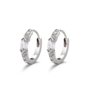 Clip-On Earrings Zircon Geometric Design Party Fashion Jewelry For Men And Women - Product Image 5