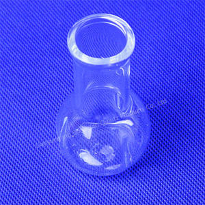 للبيع بالجملة قارورة تفاعل من الكوارتز خالية من الهواء برقبة دائرية من الزجاج تستخدم 25 ~ من المختبر 25 درجة نقاء عالية - Product Image 6