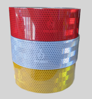 Bande réfléchissante MAYSUN PET métallisée prismatique autocollante imprimable jaune/rouge/blanche SASO 2913 pour la sécurité routière