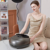 Masseur de pieds avec chaleur 12V Masseur de pieds Shiatsu Masseur de pieds à pétrissage profond avec télécommande Masseur de pieds à compression