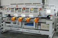 Machine à broder de casquettes informatisée à 4 têtes avec coupe-fil automatique, 12 aiguilles pour usage commercial