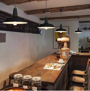 गोल नेतृत्व आधुनिक लोहे के लटकाने वाले दीपक फार्महाउस रसोई बार होटल औद्योगिक देहाती रैखिक छत रेस्तरां पेंडेंट लाइट - Product Image 6