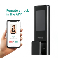 E737 Serrures de Porte en Aluminium à Reconnaissance Faciale 3D Entièrement Automatiques, Déverrouillage par Application Wifi Tuya, Verrouillage Numérique