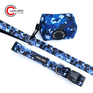 Juego De Correa Y Collar Para Perro Cintas Personalizadas Sólido 2022 Diseño Gratis Logotipo Personalizado Sublimación Impreso Nylon Correa De Perro Nylon - Product Image 3