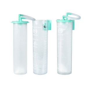 Hispa G2035 – Support à roulettes médical en acier inoxydable certifié ISO Classe I, 2000 ml, avec connexion tandem pour deux récipients - Product Image 3