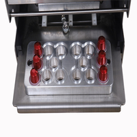 Machine de scellage semi-automatique électrique pour capsules de café en aluminium et dosettes K-Cup en plastique, avec emballage en bois