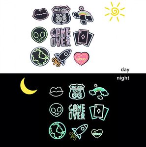 New Design Iron on Funny Embroidery Noctilucence Smile Patch for Clothing - Product Image 5