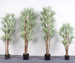 Feuilles en agate artificielles, faux yucca, pour décoration intérieure, cm - Product Image 1