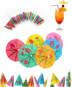 Ombrellini <span class=keywords><strong>di</strong></span> Carta Usa e Getta all'Ingrosso, Stuzzicadenti Decorativi <span class=keywords><strong>per</strong></span> Cocktail, Dessert, Torte <span class=keywords><strong>di</strong></span> <span class=keywords><strong>Compleanno</strong></span>, <span class=keywords><strong>per</strong></span> Ristoranti, Hotel, Bar, <span class=keywords><strong>Feste</strong></span> - Product Image 1