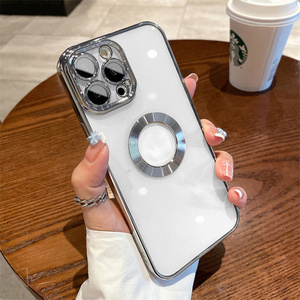 Custodia vuota magnetica antiurto in Silicone TPU trasparente per <span class=keywords><strong>iPhone</strong></span> <span class=keywords><strong>14</strong></span> con Cover trasparente per magneti per <span class=keywords><strong>iPhone</strong></span> <span class=keywords><strong>14</strong></span> Plus - Product Image 3