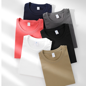 T-shirt unisexe personnalisé grande taille 100 % coton pour homme, 210 g, manches courtes, coupe ample, vierge pour impression sérigraphique et DTG - Product Image 2