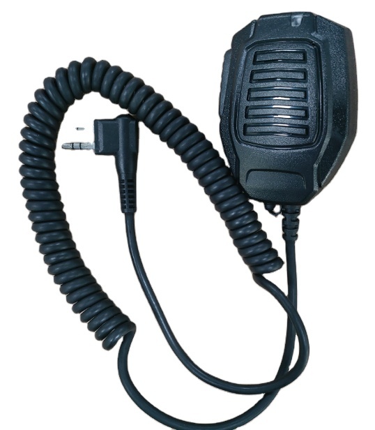 H54-H IP54 Two Way Radio Speaker for Hytera Yaesu Mobile Phone with Sturdy Stainless Steel 360 Degree Rotating Clamp