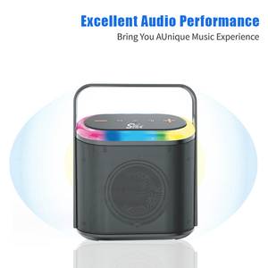 Enceintes Bluetooth portables ZQS P10 populaires, mini <span class=keywords><strong>radio</strong></span> professionnelle, en tissu imperméable et plastique, avec lumière LED RGB - Product Image 2