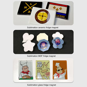 थोक ओएम सबलिमिनेशन सिरेमिक रिक्त भागों 5 सेमी 6 सेमी वर्ग रेफ्रिजरेटर मैग्नेट कस्टम मुद्रित अद्वितीय क्रिसमस फ्रिज चुंबक - Product Image 5