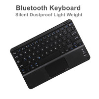 Keyboard Nirkabel Universal Mini Magnetik untuk iPad Tablet dengan Touch Pad Anti Ghosting Ringan