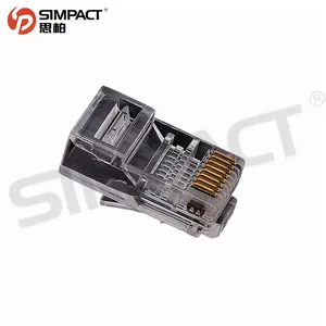 simpact Wholesale RJ12 CAT3 UTP 6P6C crystal safety adapter modular plug network cables connector