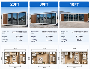 Prix Usine Apple Cabin Design Élégant Faible Coût 10ft 20ft 30ft 40ft Maison Préfabriquée Capsule Étoile Préfabriquée - Product Image 6