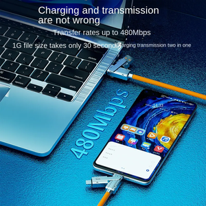 1M 2M 120W Super Fast Charging Data <b>Cables</b> 4 in 1 <b>Usb</b> C Type C <b>Cables</b> for iPhone Android - Product Image 4