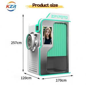 Cabina de Fotos de Autoservicio ZPYFOTO, Máquina Expendedora de Impresión Instantánea de Fotos, Kiosco de Selfies Comercial que Funciona con Monedas - Product Image 6