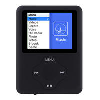 Lecteur MP3 MP4 personnalisé en aluminium avec écran LCD, fonction d'enregistrement, mini Walkman pour le sport et la musique, imprimé en 3D en usine