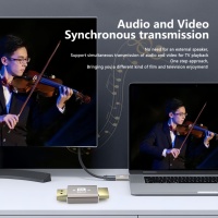 Adaptateur 8K 60Hz 48 Gbps plaqué or, à sortie CC, pour appareil photo, ordinateur portable et moniteur - Prêt à l'emploi, prise en charge multi-audio - Meilleures ventes