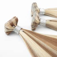 Nouvelles extensions de cheveux à bandes invisibles avec technologie injectée, double épaisseur, cuticules alignées, cheveux Remy