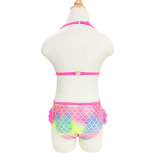 Costume da bagno estivo a <span class=keywords><strong>due</strong></span> pezzi personalizzato all'ingrosso, nuovo design, grazioso bikini da spiaggia per ragazze adolescenti e bambini. - Product Image 4