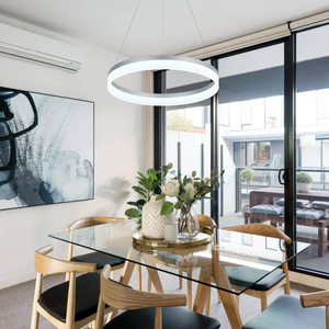 Wholesale <strong>Cheap</strong> Modern Hanging Design Indoor LED Circle Rings Chandelier Pendant <strong>Lights</strong> - Product Image 5