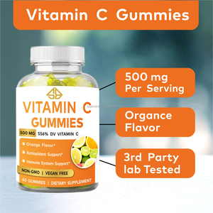 Vitamina C de Marca Propia con Sabor a Naranja, Energía, Inmunidad, Antioxidante, Apoyo a la Salud, Sin GMO, Vegano, 60 Gomitas para Adultos y Recién Nacidos - Product Image 3