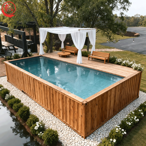 40-Fuß-Seefrachtcontainer-Pool, erweiterbar, 40 m, 40/45 Fuß, 53 Fuß, Dach, 9 Meter, 8 m, oberirdischer Container-Schwimmbecken - Product Image 1